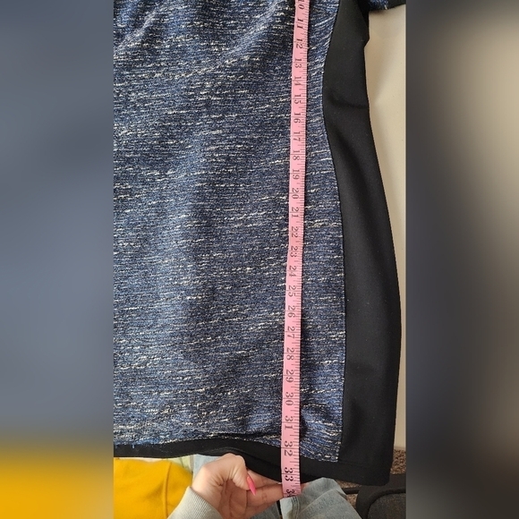 Madewell Women's Shimmer Weave Blue Tweed Shift Dress Size S. - Picture 5 of 6